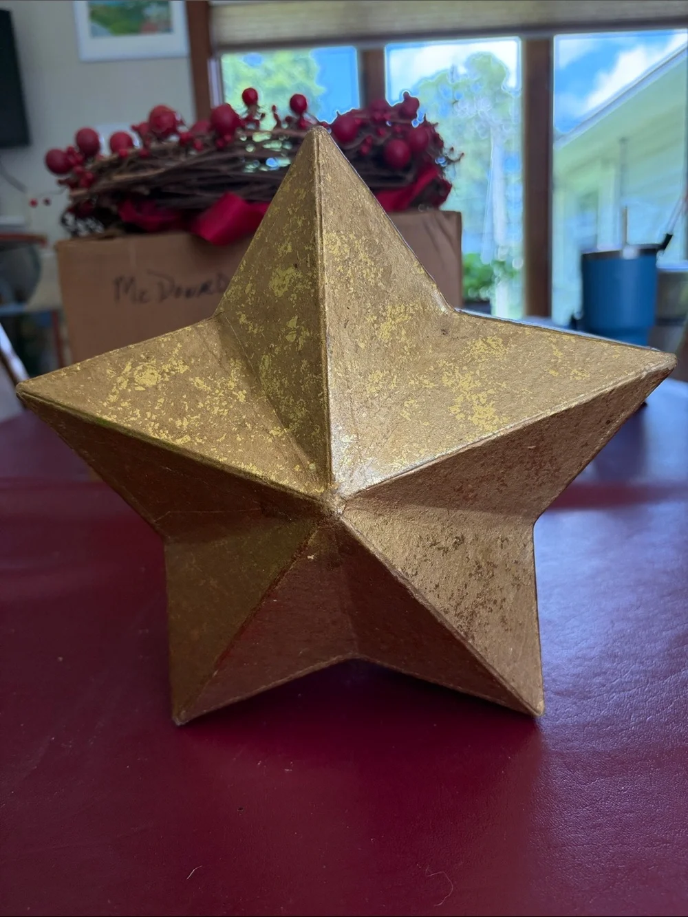 Gold Decorative Star box